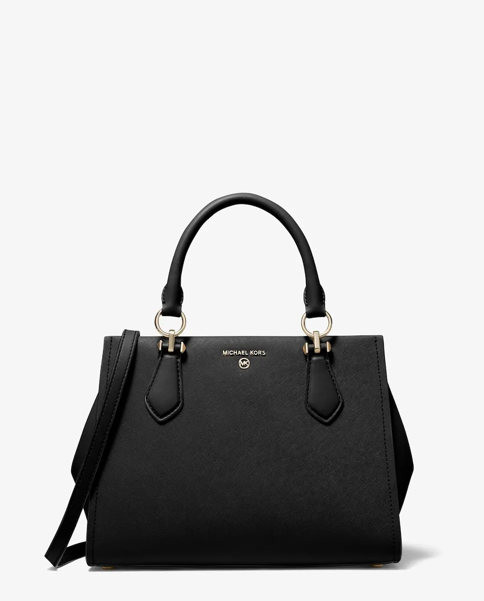 

Кожаная сумка Marilyn, трансформируемая в сумку через плечо Michael Michael Kors, черный