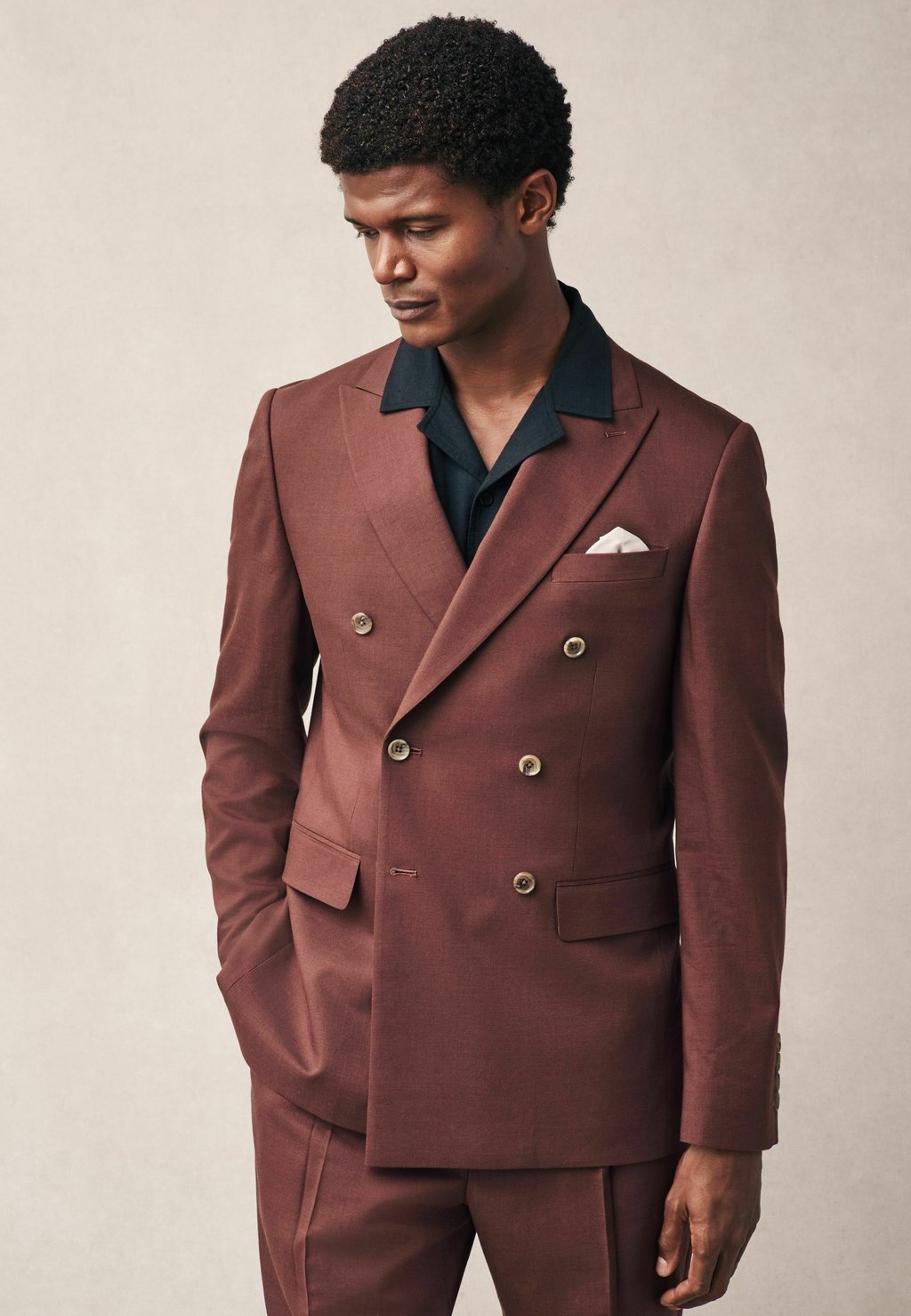 

Пиджак-блейзер REGULAR FIT - Suit jacket Next, коричневый