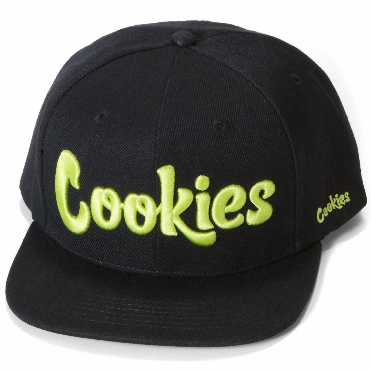 

Мужская оригинальная бейсболка Mint Twill Snapback черного/желтого цвета Cookies