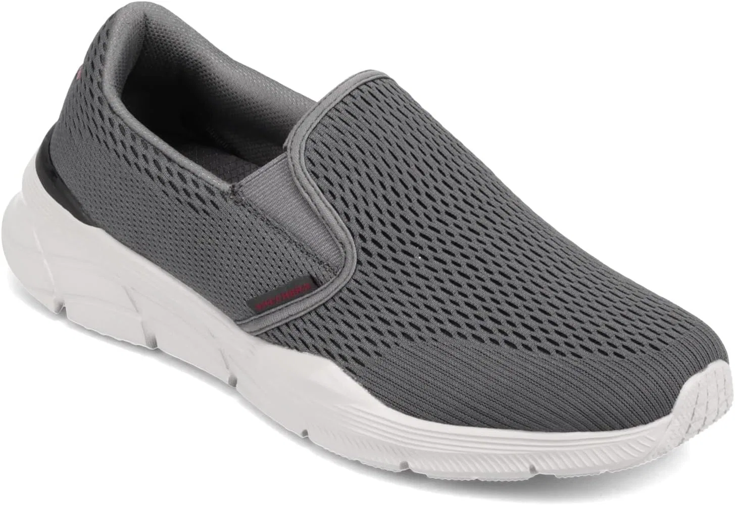 Лоферы Skechers, серый/красный — фото 2