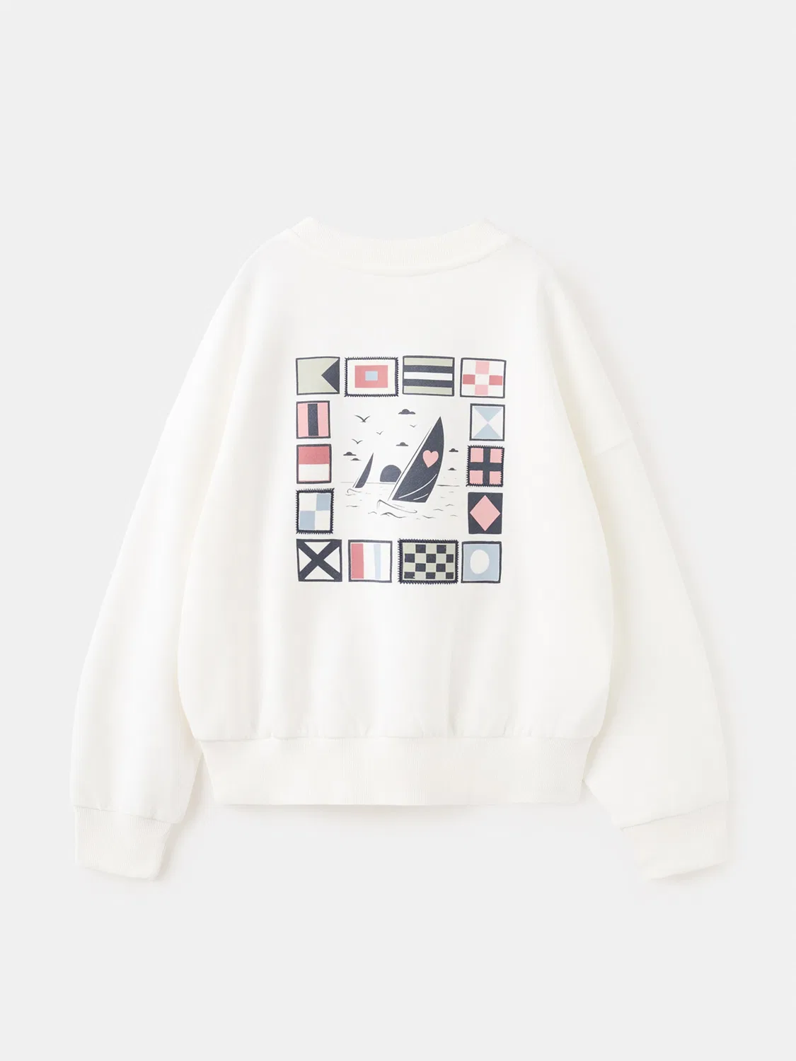 Толстовка 'SUNSET' Mango Kids, Off White — фото 2