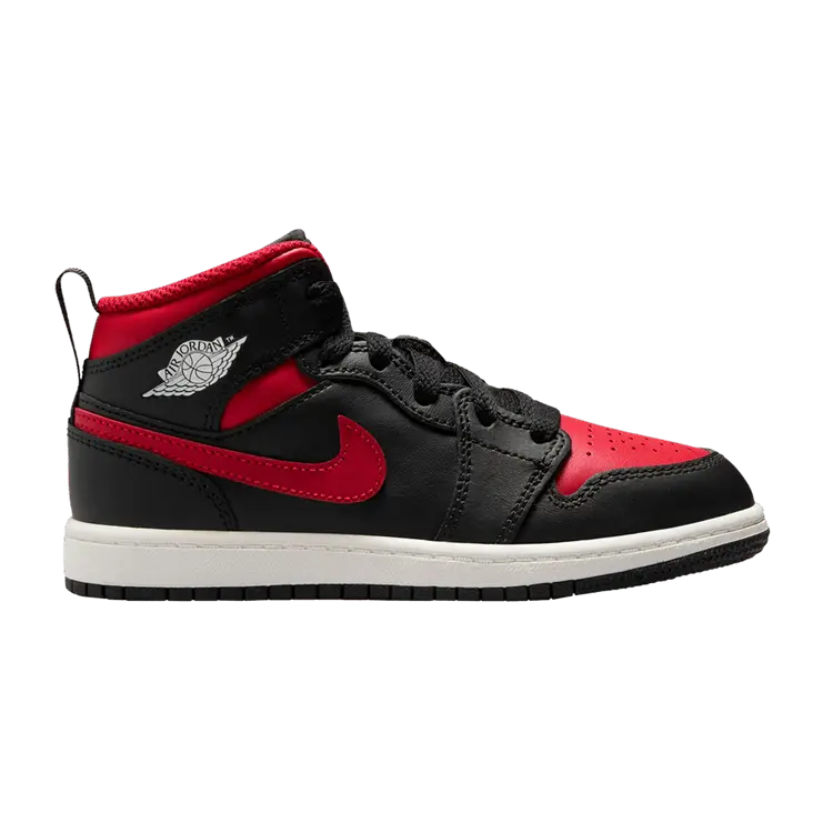 

Кроссовки Air Jordan Air Jordan 1 Mid PS 'Bred Twist', черный