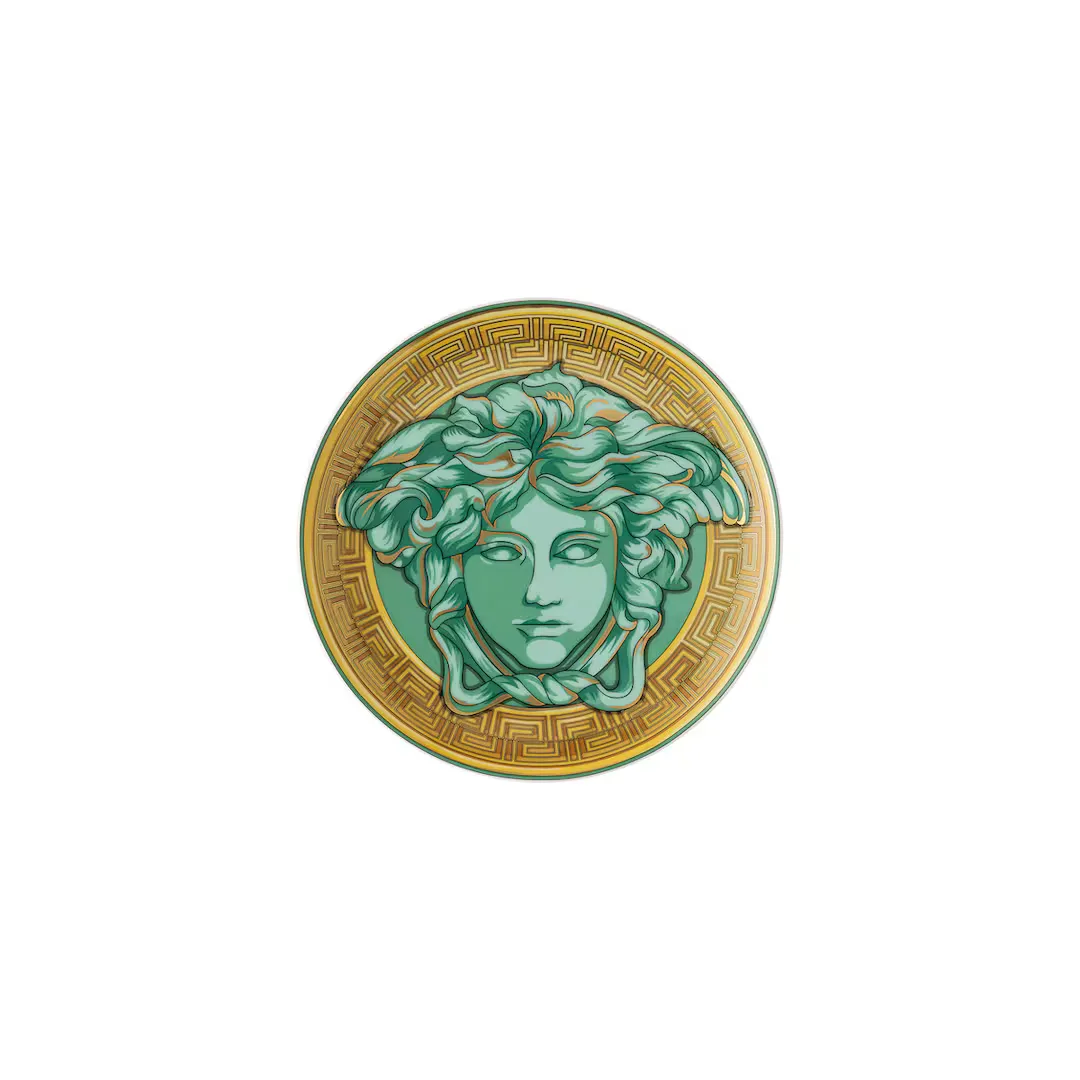

Тарелка для хлеба Medusa Amplified Coin Versace, зеленый