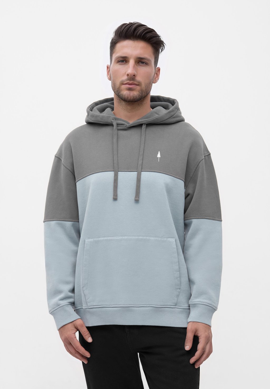 

Толстовка TREEHOODIE COLORBLOCK - Hoodie NIKIN, антрацит