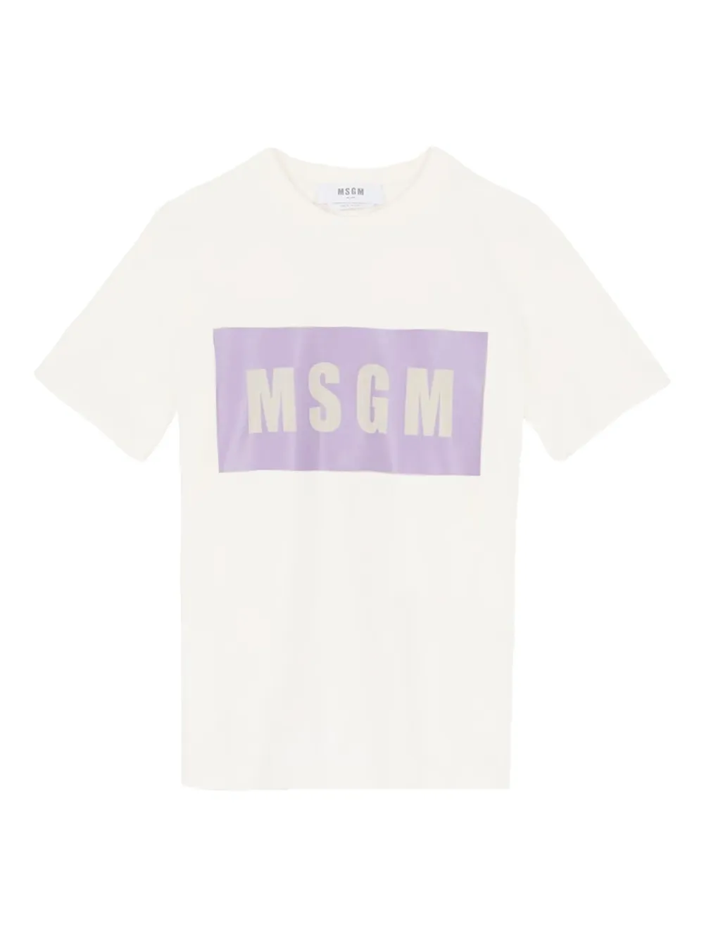 

Хлопковая футболка с логотипом MSGM, нейтральный