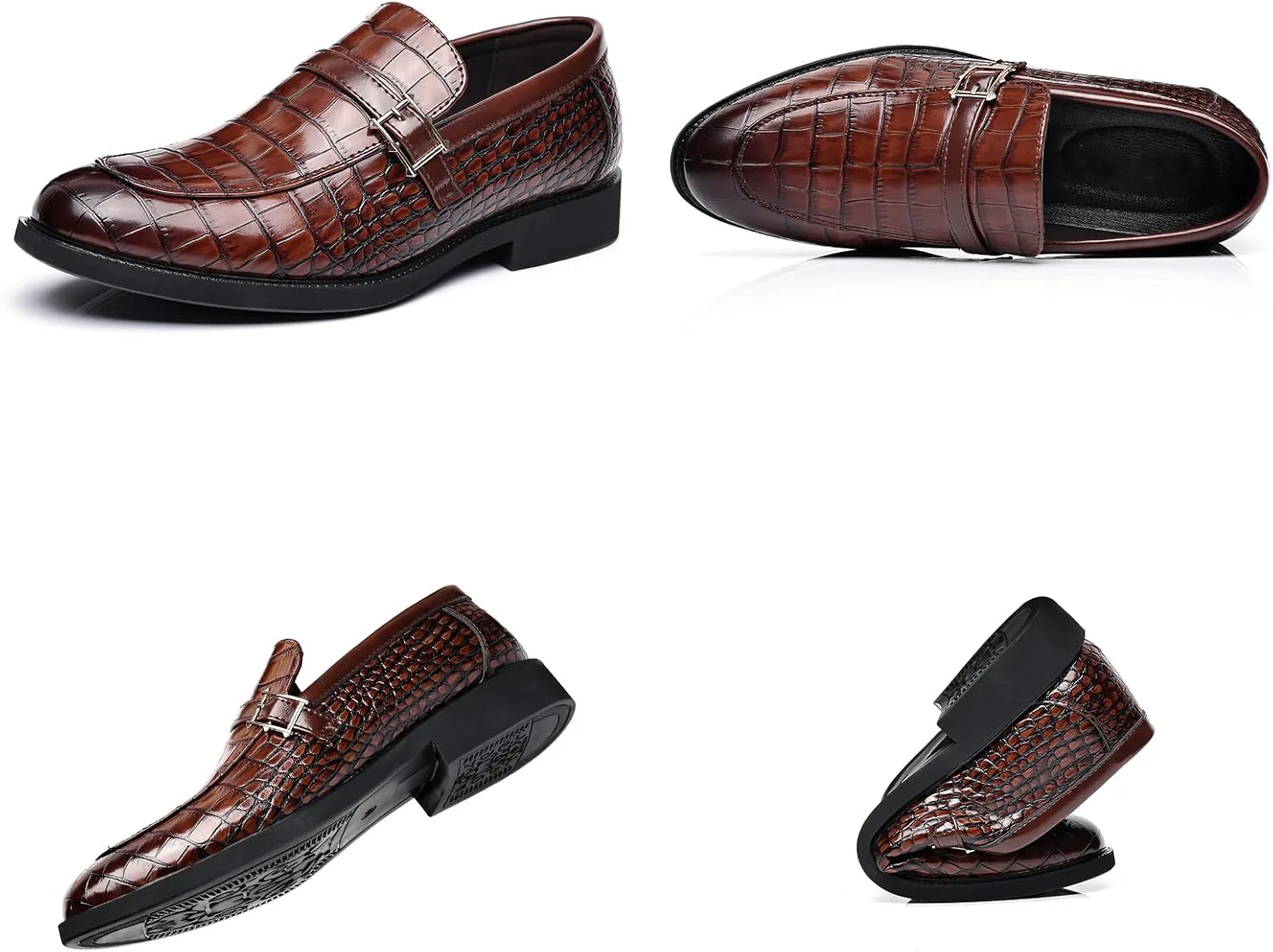 

Мужские оксфорды с клетчатым принтом, модные слипоны, деловые оксфорды дерби, уличная комфортная нескользящая повседневная обувь Nileeke, черный