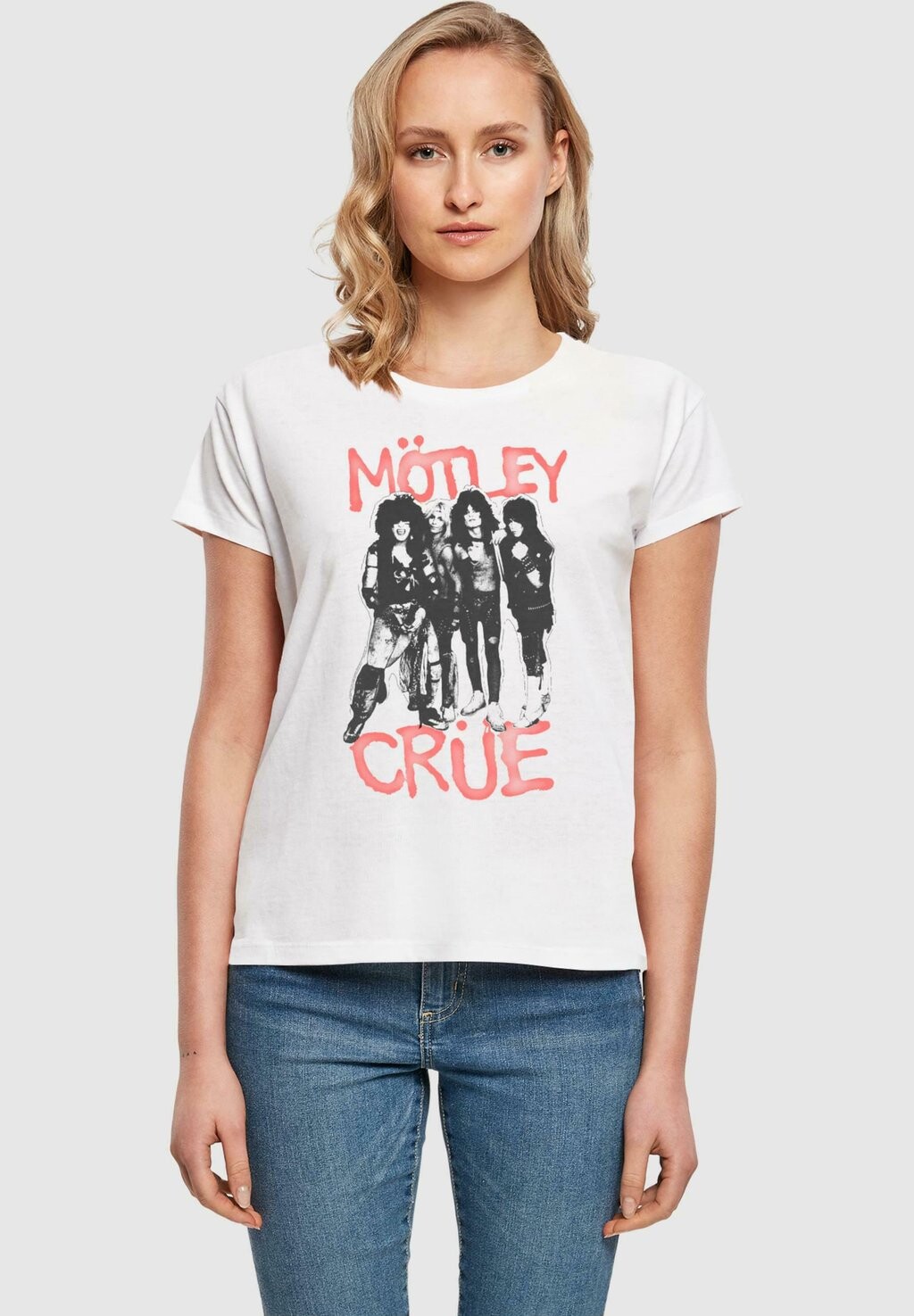 

Футболка с принтом MOTLEY CRUE-SPRAY BOX Merchcode, белый