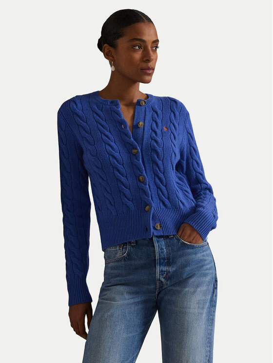 

Кардиган slim fit 211972104012 Polo Ralph Lauren, синий