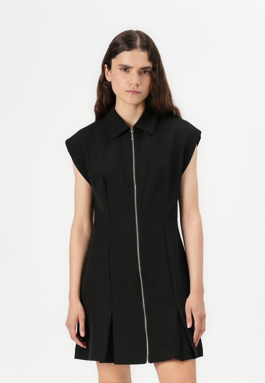 

Платье-рубашка PCMORGAN SHORT ZIP DRESS Pieces, черный