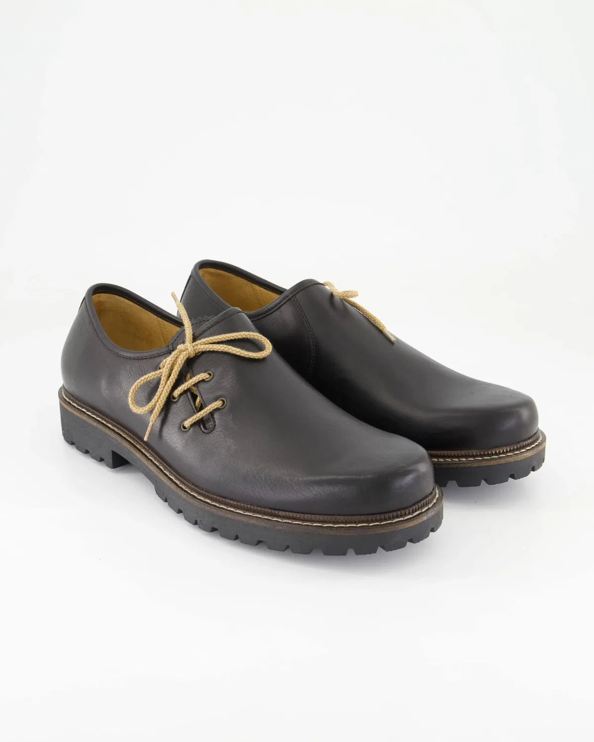 Haferlschuhe кожаные Dirndl+bua, коричневый