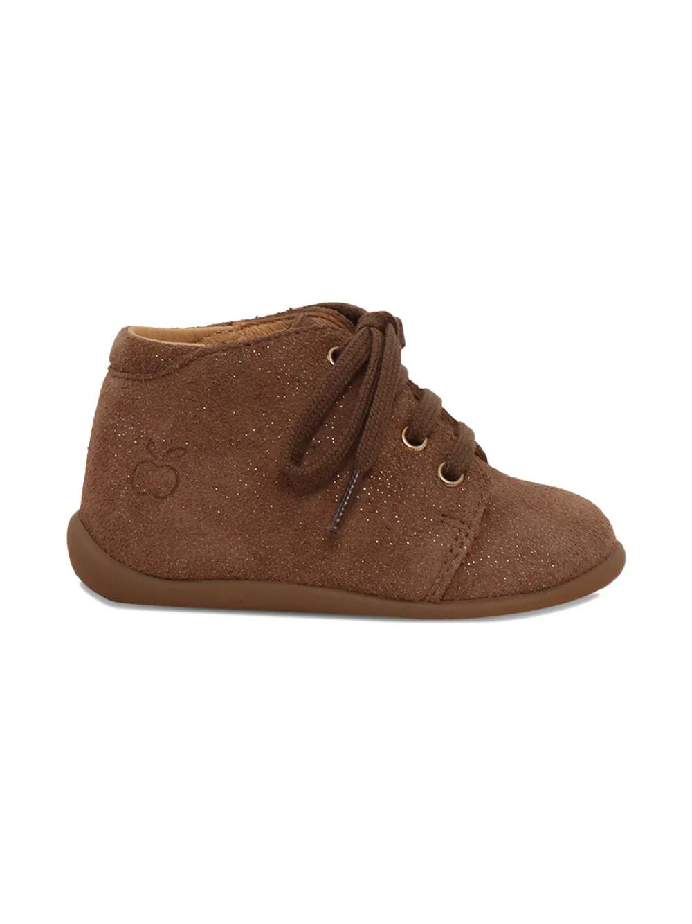 

Ботинки Stand-up на шнуровке с блестками Pom D'Api, коричневый