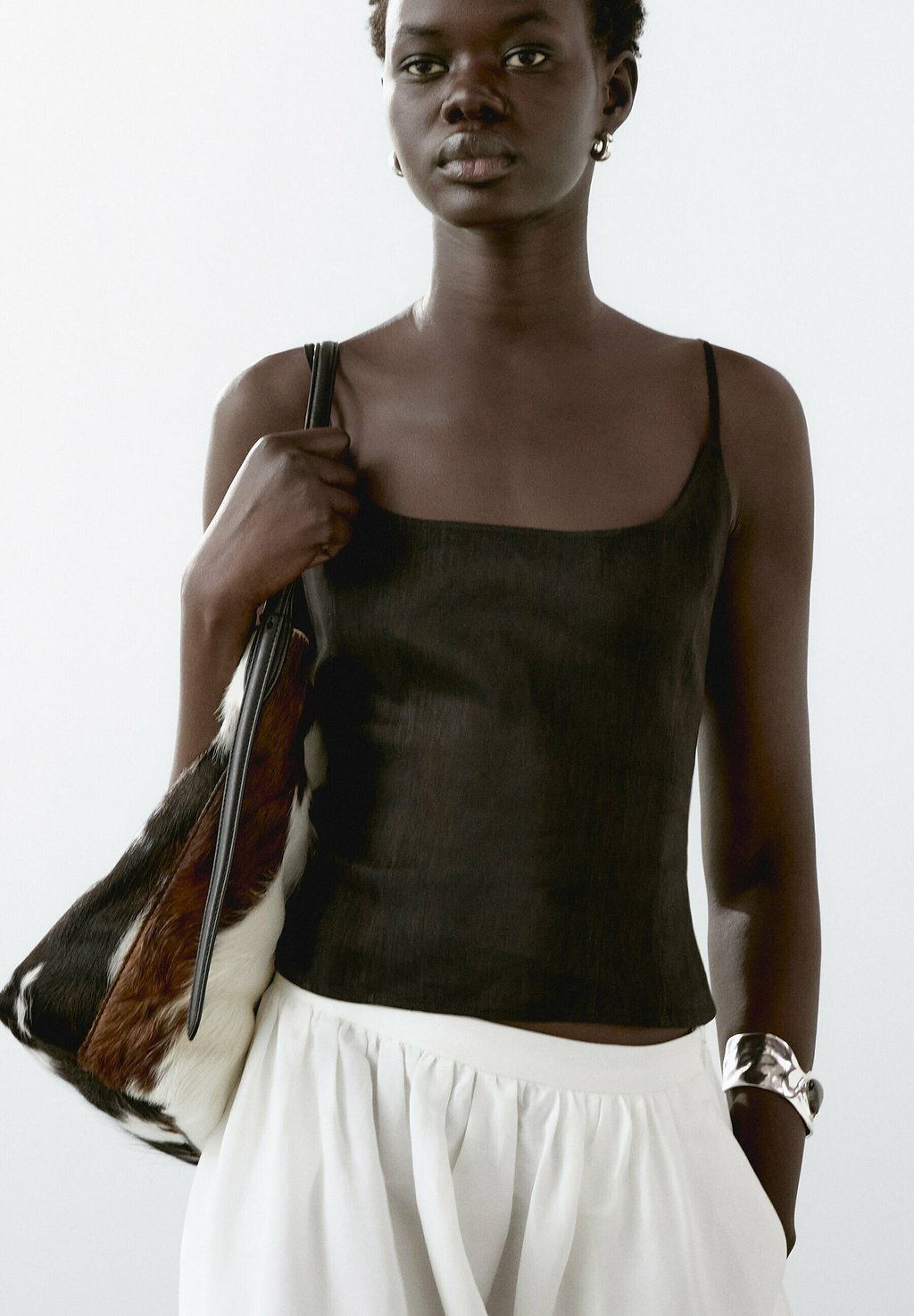 

Топ TANK Massimo Dutti, черный