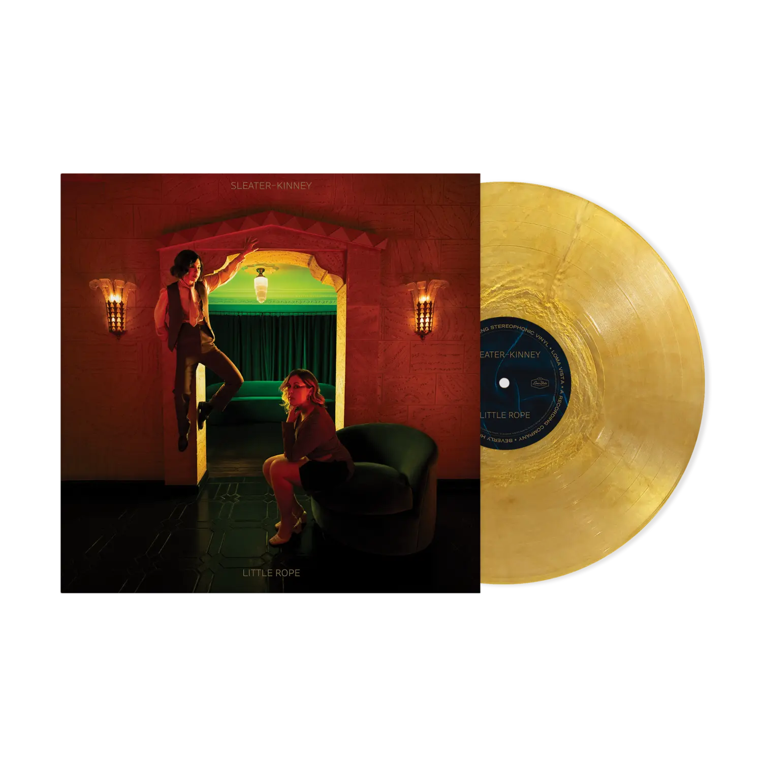 

Виниловая пластинка Little rope limited edition "metallic gold" lp Sleater Kinney