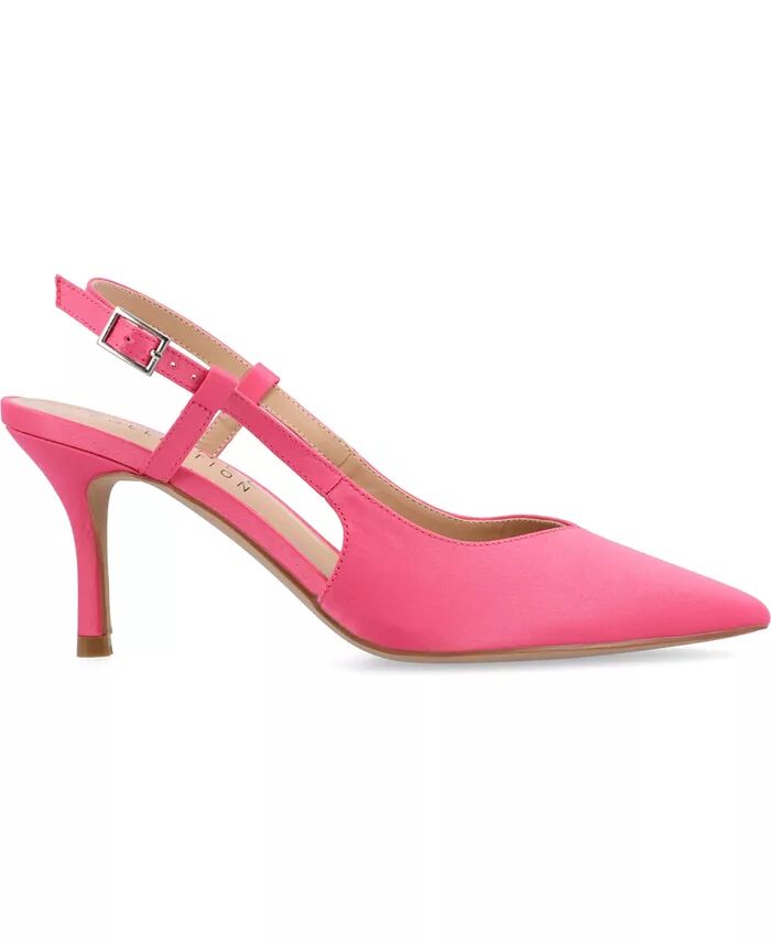 Женские туфли-лодочки Knightly Satin Slingback Journee Collection, розовый — фото 2
