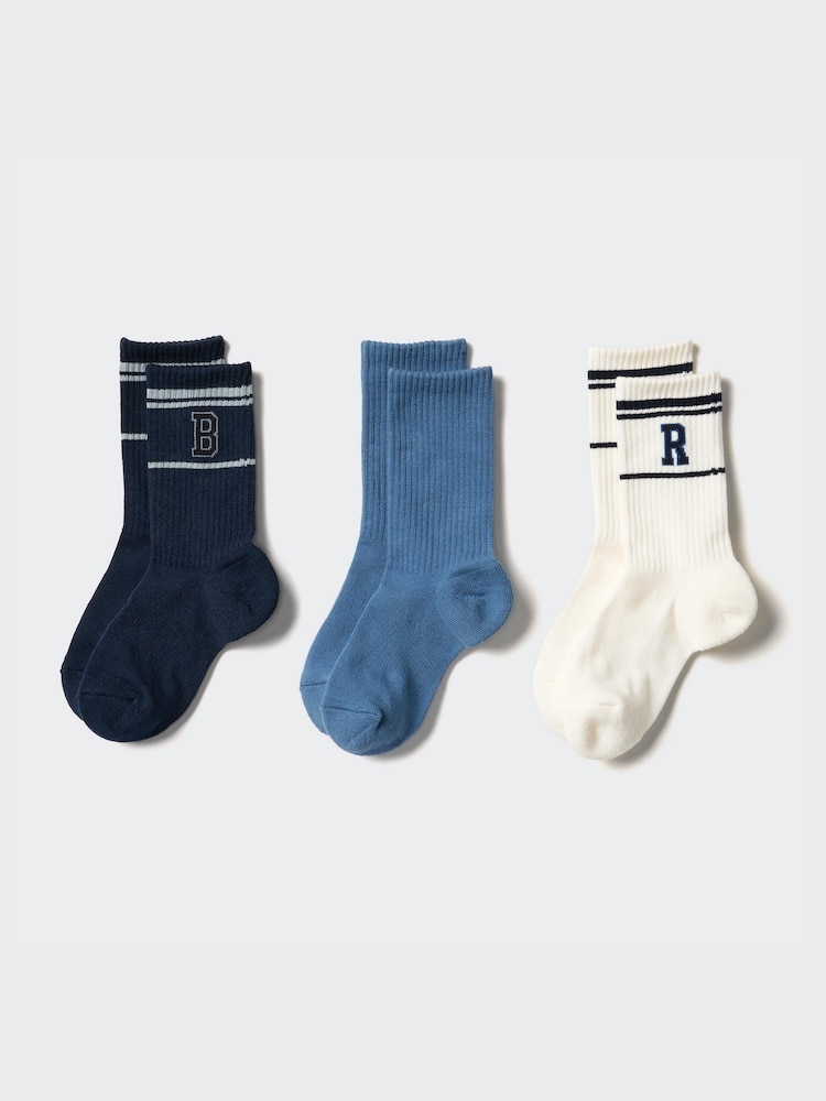 

Носки полосатые, 3 пары Uniqlo, синий