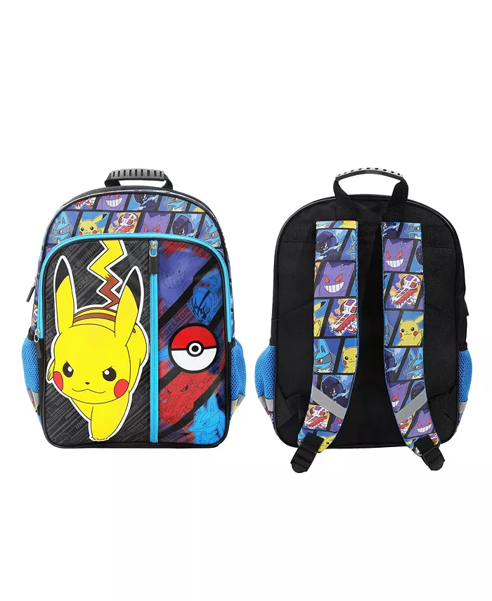 

Детский рюкзак Pikachu и Pokeball 16" для школы и путешествий Pokemon, синий