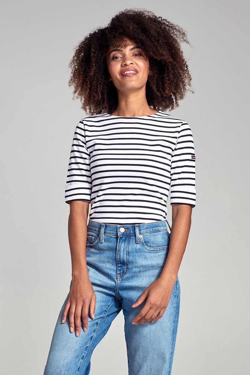 

Футболка с длинным рукавом MARINIÈRE STRIPE 3/4 T-SHIRT Armor lux, синий