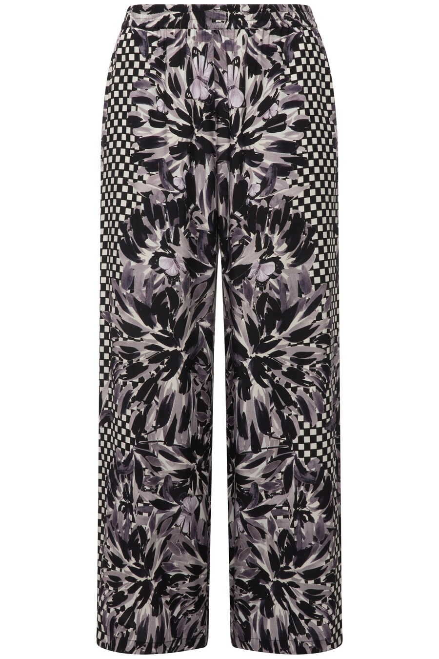 

Тканевые брюки Ulla Popken Wide leg Pants, цвет light grey/black