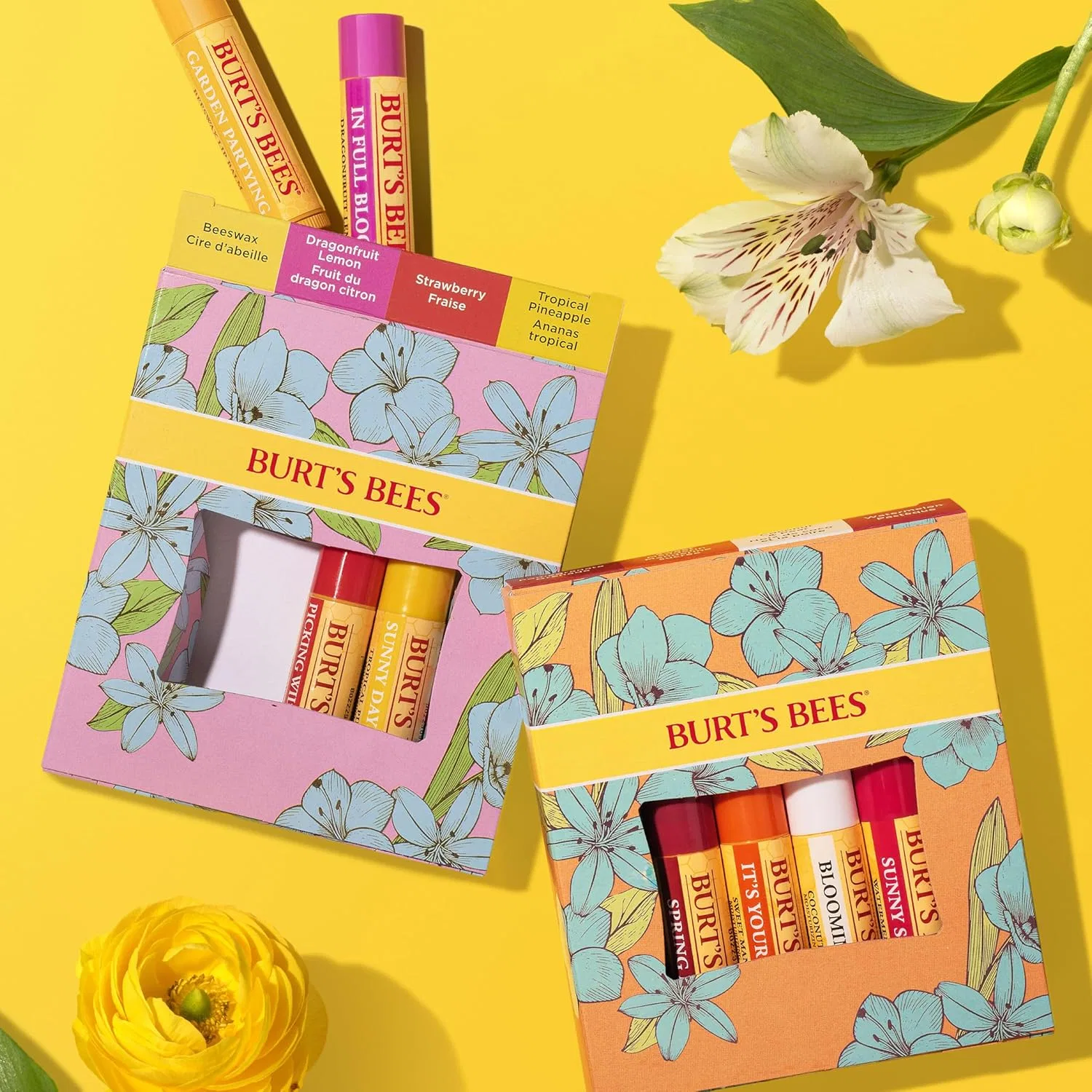 Подарочный набор бальзамов для губ Burt's Bees In Full Bloom, 4 шт. по 4.25 г Burt'S Bees — фото 2