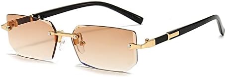 

Солнцезащитные очки без оправы, прямоугольной формы, 2027 год, для женщин и мужчин, маленькие солнцезащитные очки для женщин и мужчин, летние, для путешествий MTZJH, 4