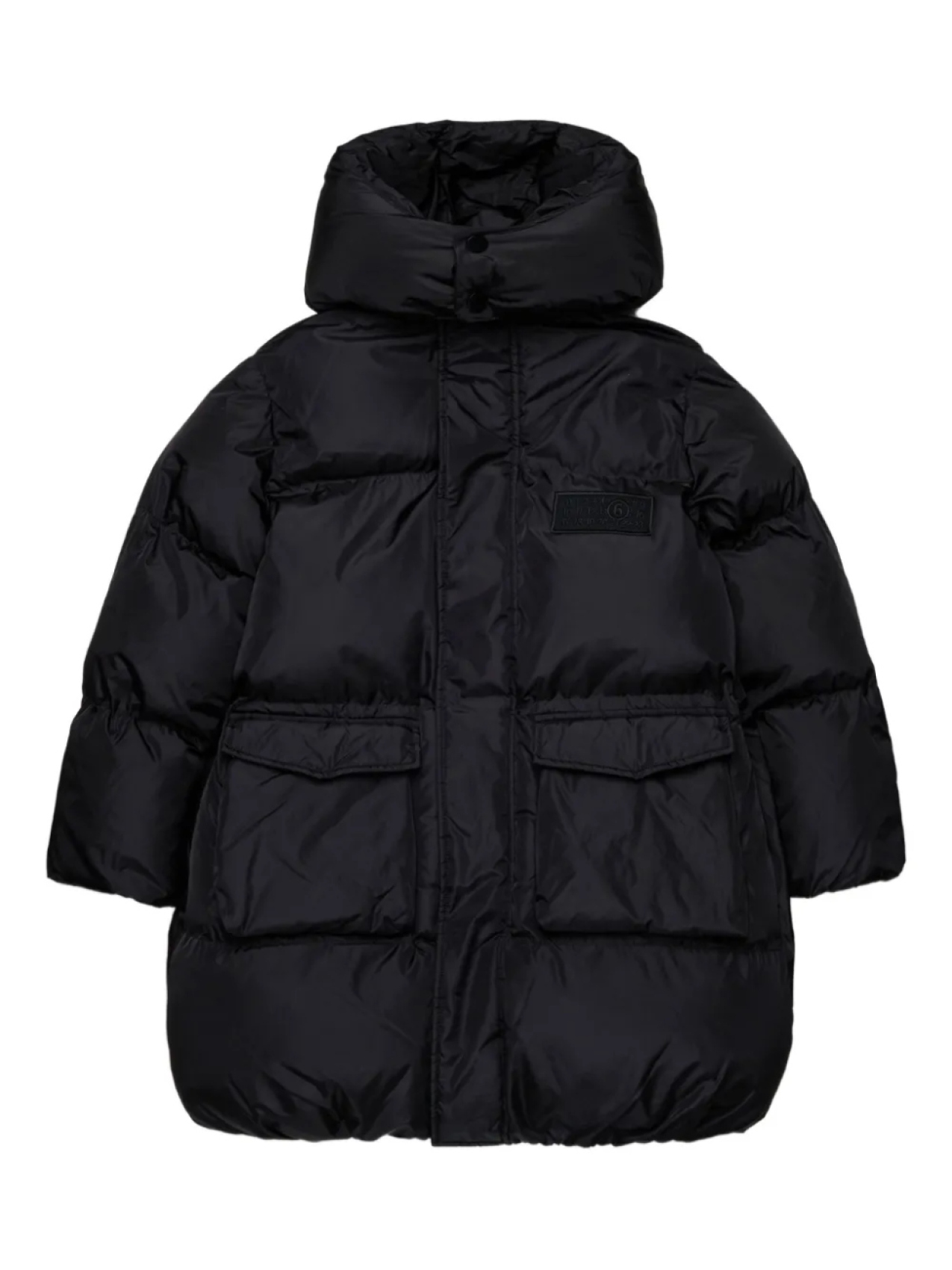 

MM6 Maison Margiela Kids утепленная куртка с мотивом «Числа», черный