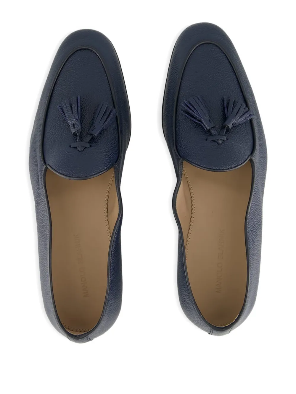 Лоферы Lennox с кисточками Manolo Blahnik, синий — фото 4