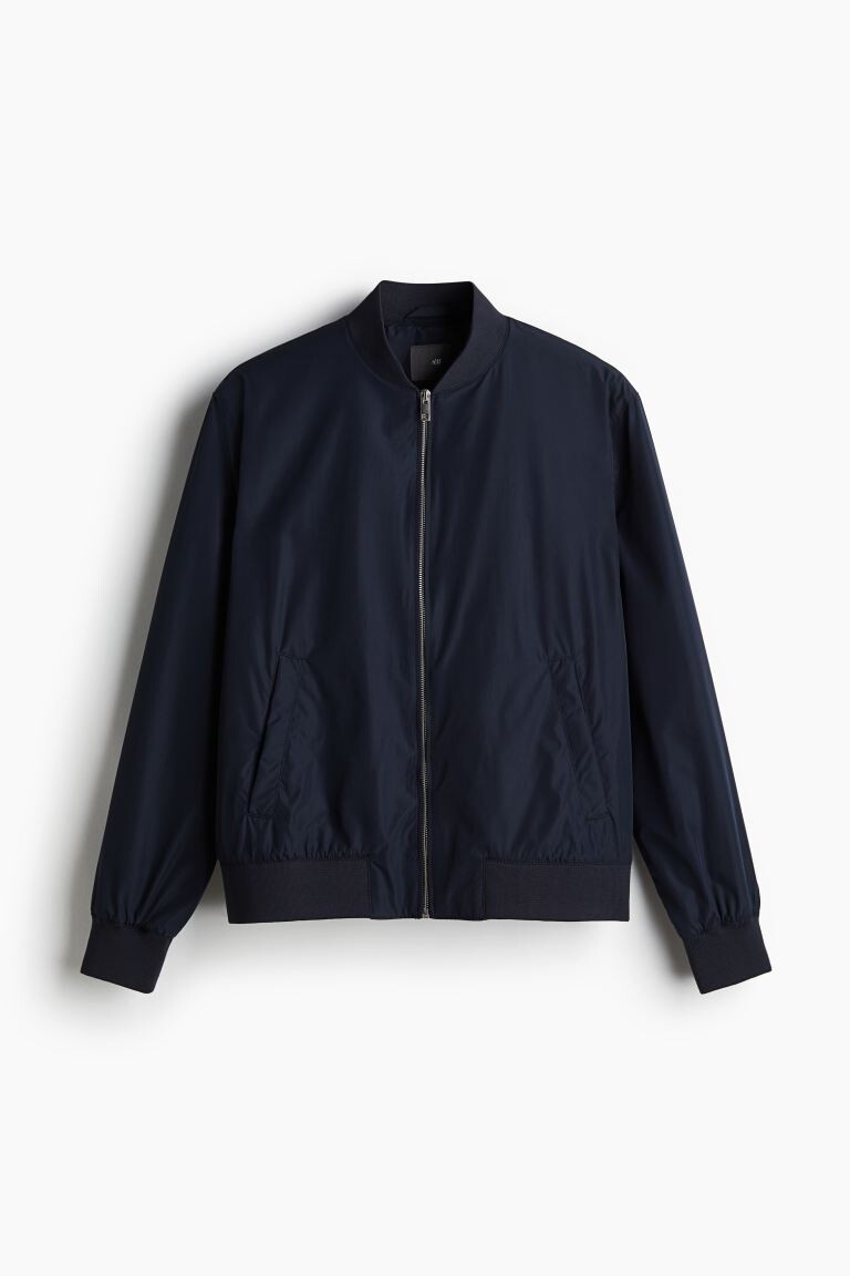 

Пилотная куртка стандартного кроя H&M, синий