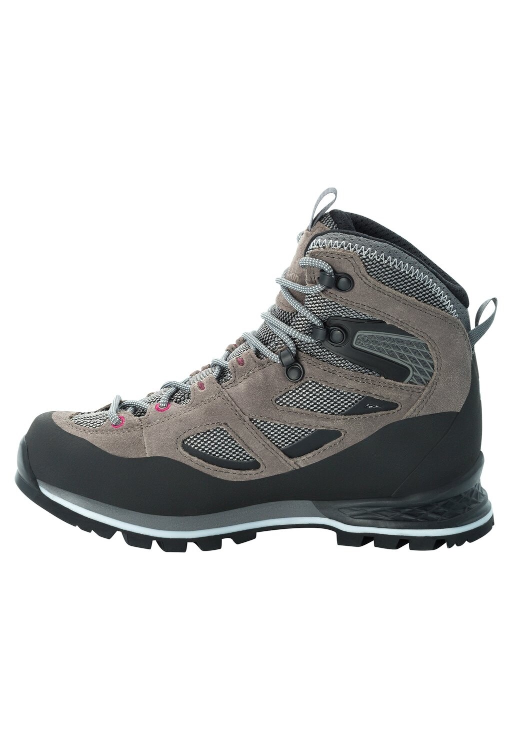 

Кроссовки FORCE CREST TEXAPORE MID W Jack Wolfskin, цвет tarmac grey pink