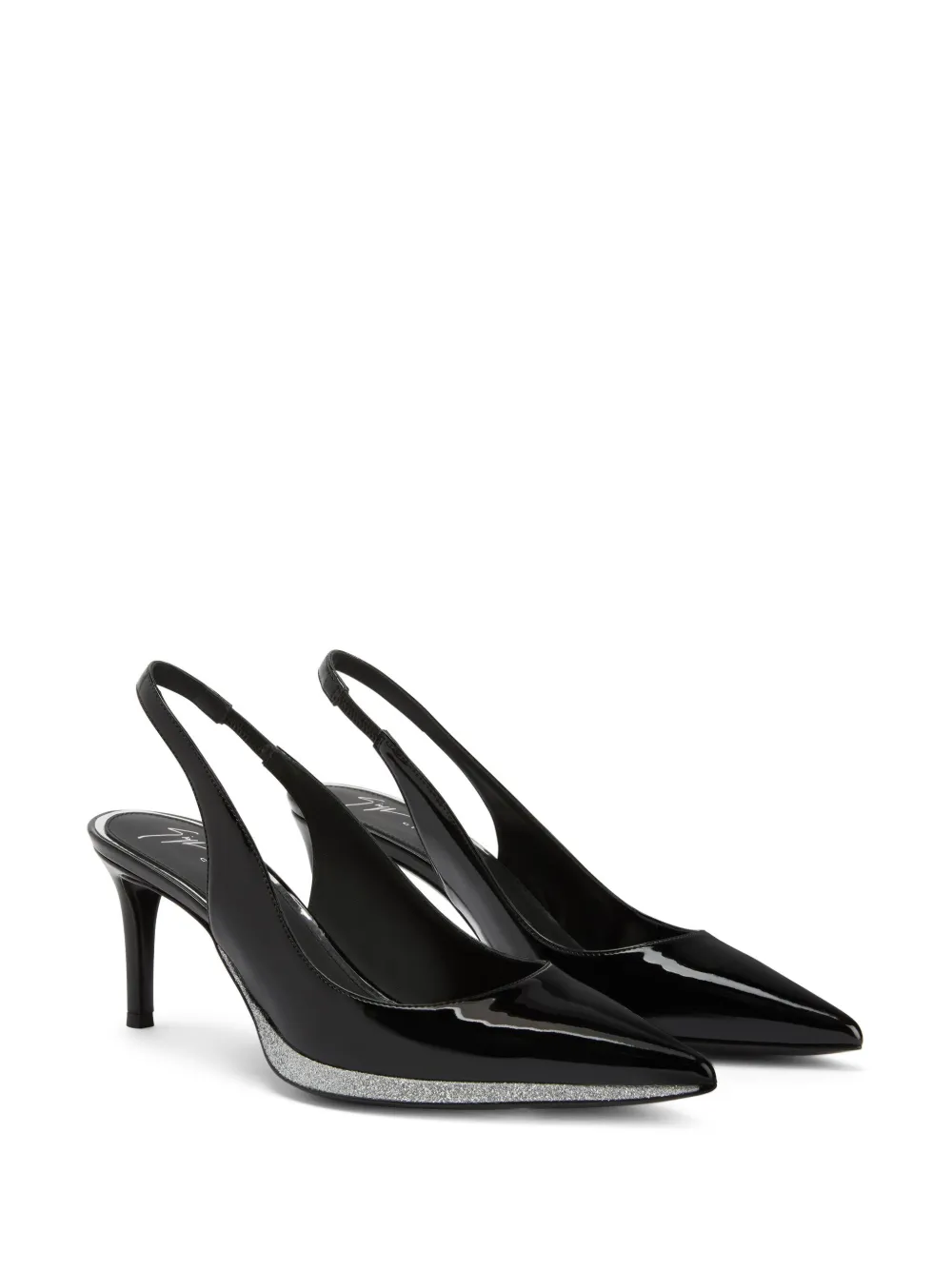 Босоножки Virgyn 70 с ремешком на пятке Giuseppe Zanotti, черный — фото 2