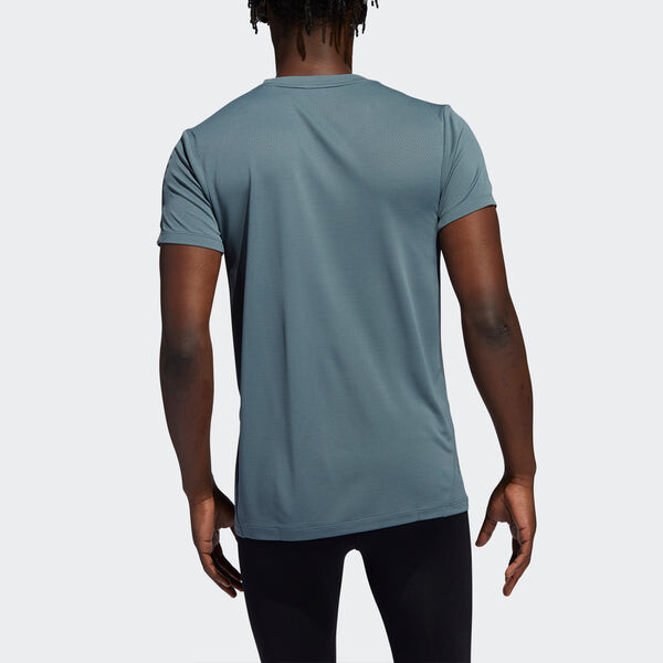 Футболка men's h.rdy 3s tee intense training sports short sleeve blue t-shirt Adidas, синий — фото 3