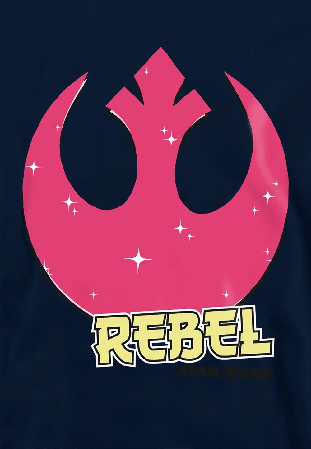 Детская худи Star Wars Rebel Manga Logo Disney, темно-синий — фото 2