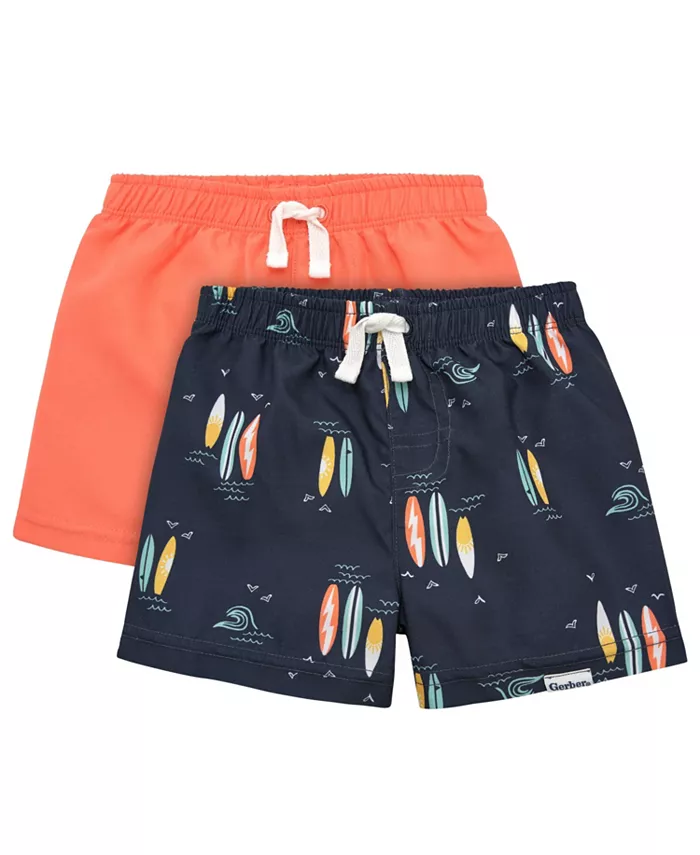 

Плавки для мальчиков Toddler Boys Swim Trunks Gerber, оранжевый