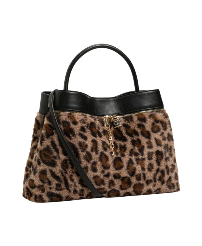 

Сумка-Шоппер из искусственного меха Twinset, мультиколор