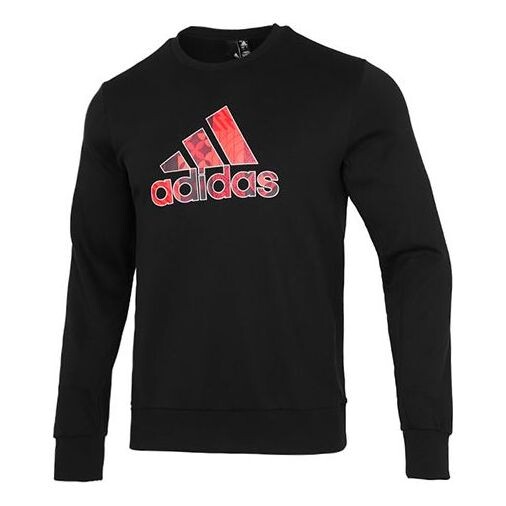 

Толстовка Men's adidas Cny Gfx Crew1 Limited Logo Printing Sports Round Neck Pullover Black, черный