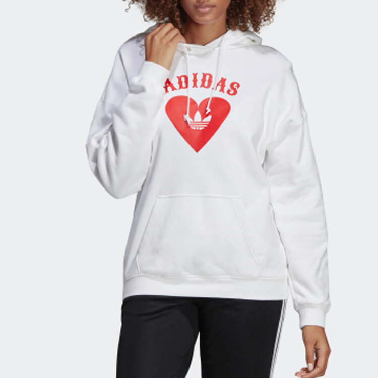 Толстовка женская белая Adidas Originals, белый — фото 3