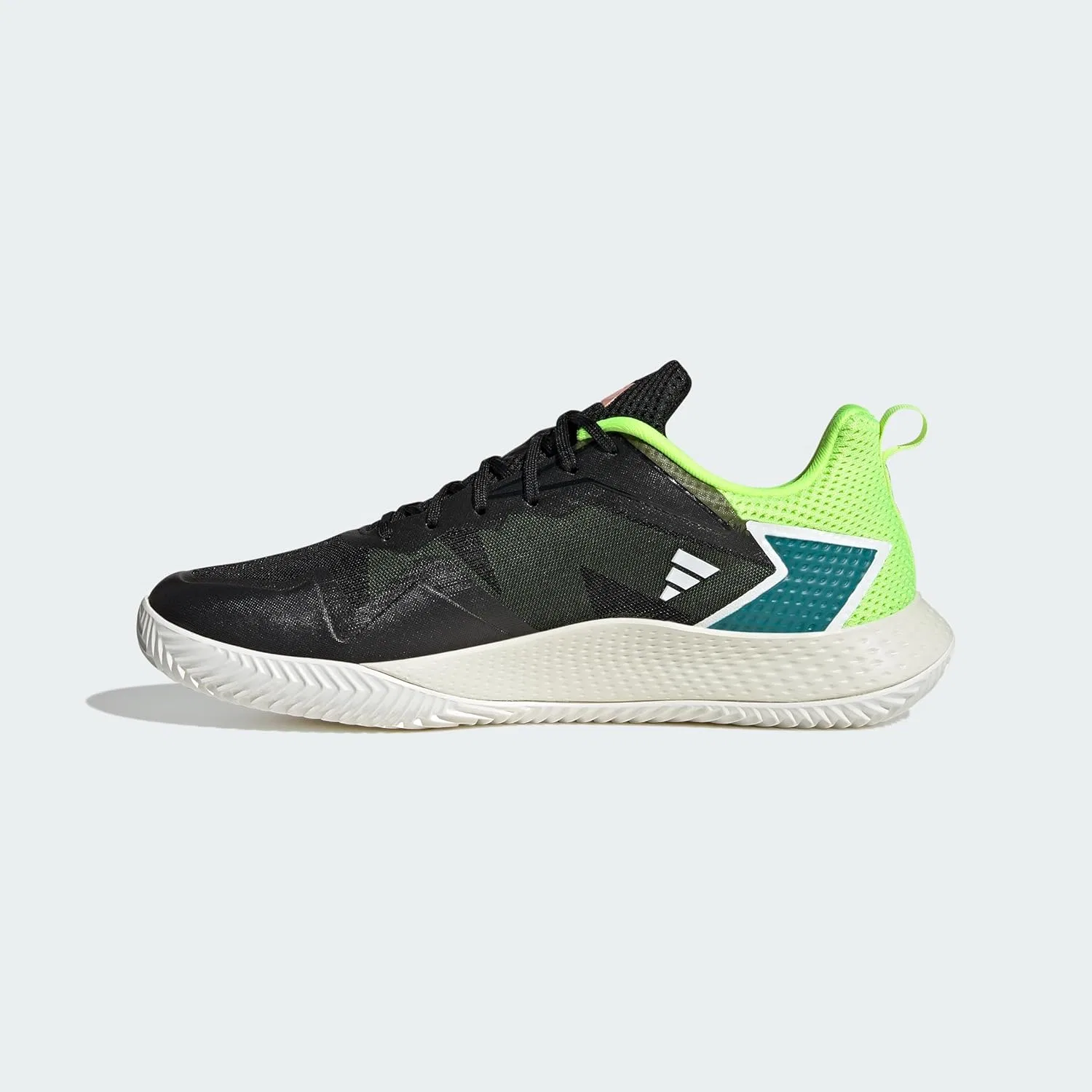 Кроссовки Adidas Unisex Defiant Speed M Clay Shoes Low (Non Football), Core Black Off White Bright Royal — фото 3