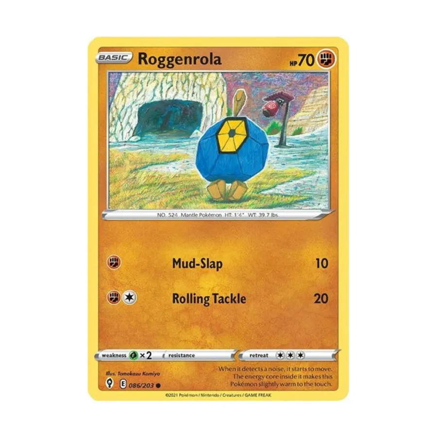 

CCG Роггенрола (К) # 086/203, Pokemon - SWSH07: Evolving Skies - Singles