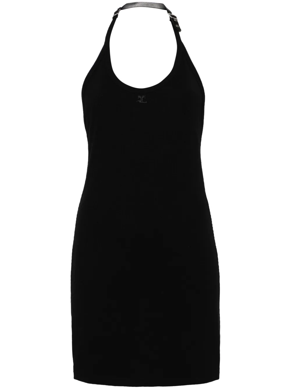 

Платье мини Holistic Buckle 90's с нашивкой-логотипом Courrèges, черный