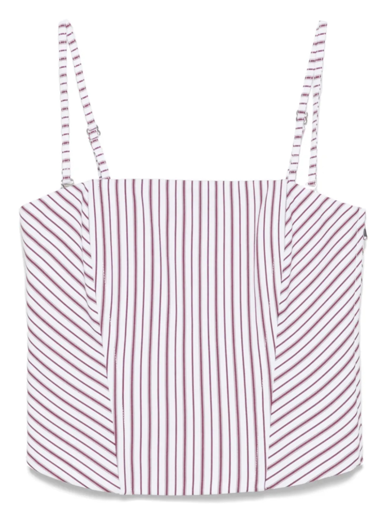 

Топ Patrizia Pepe striped corset top, белый
