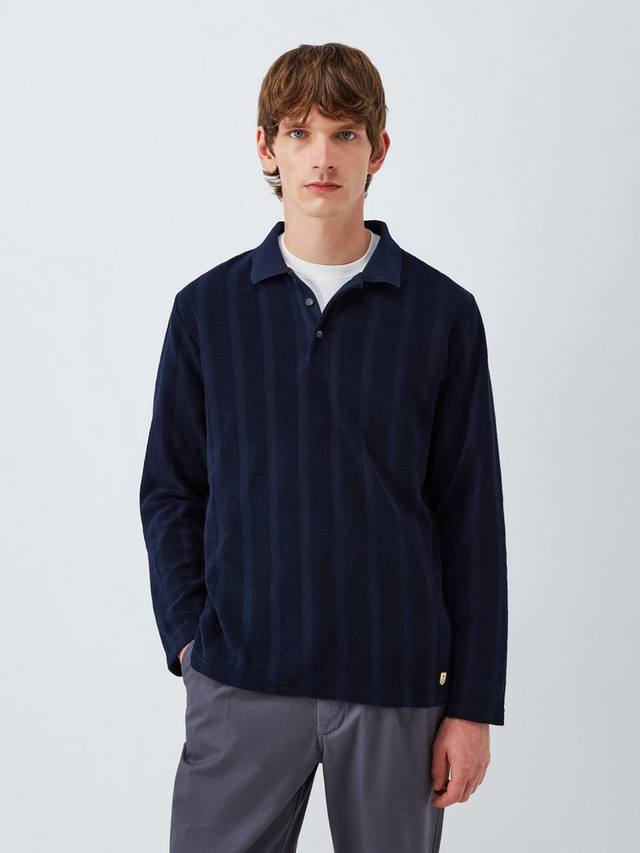 

Хлопковая поло с длинным рукавом Regular Fit Armor Lux, Marine Deep