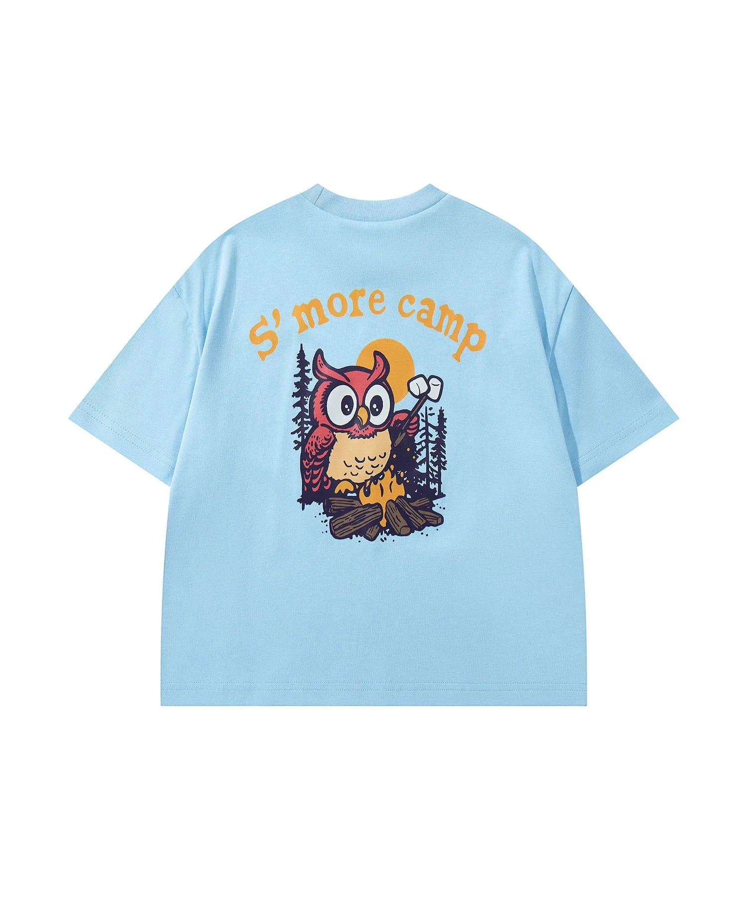 Футболка с коротким рукавом S'more/Owl Camp (детская) S'More, blue