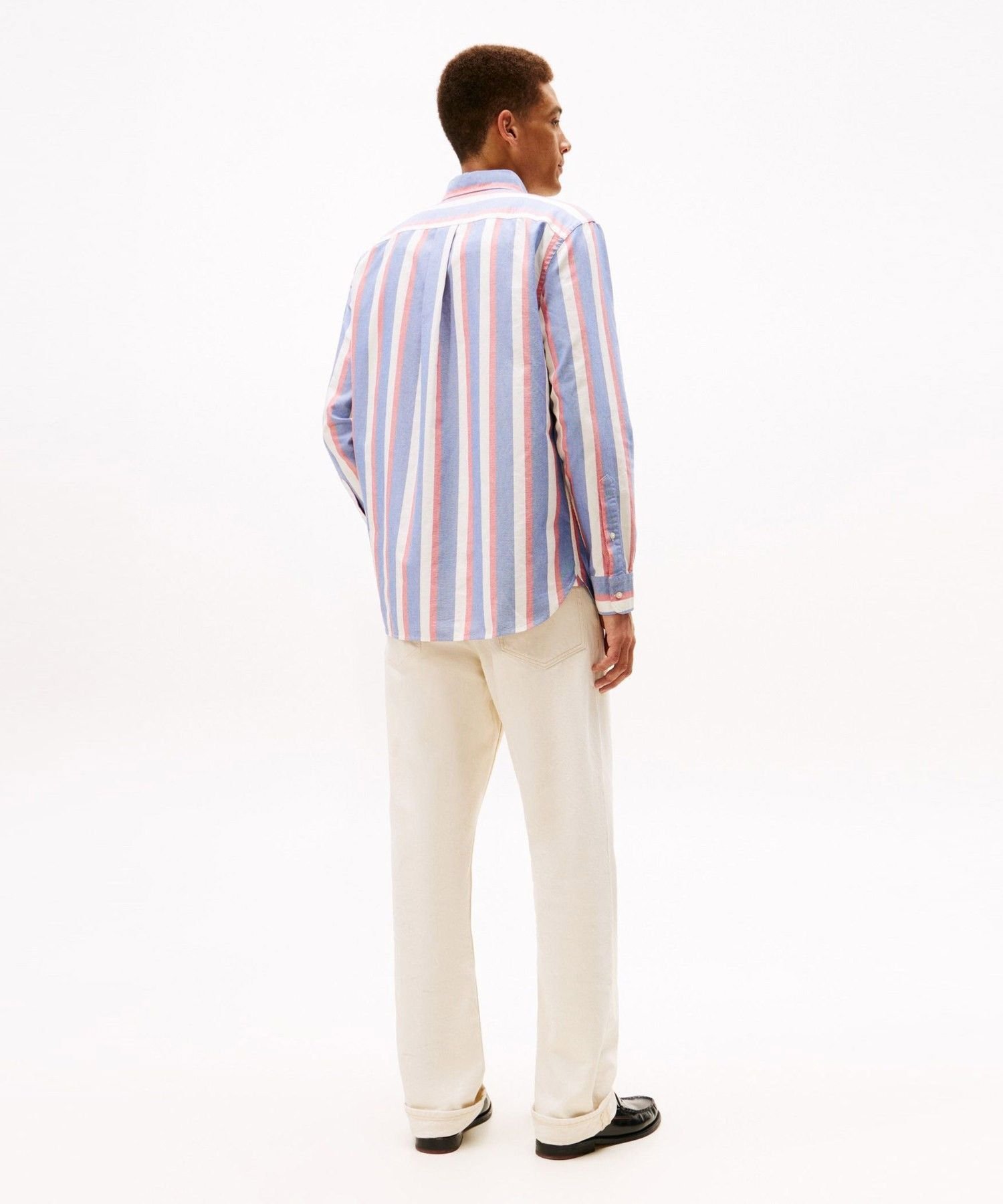 Рубашка Heritage Oxford Icon Stripe TOMMY HILFIGER, Black 0A4 — фото 3