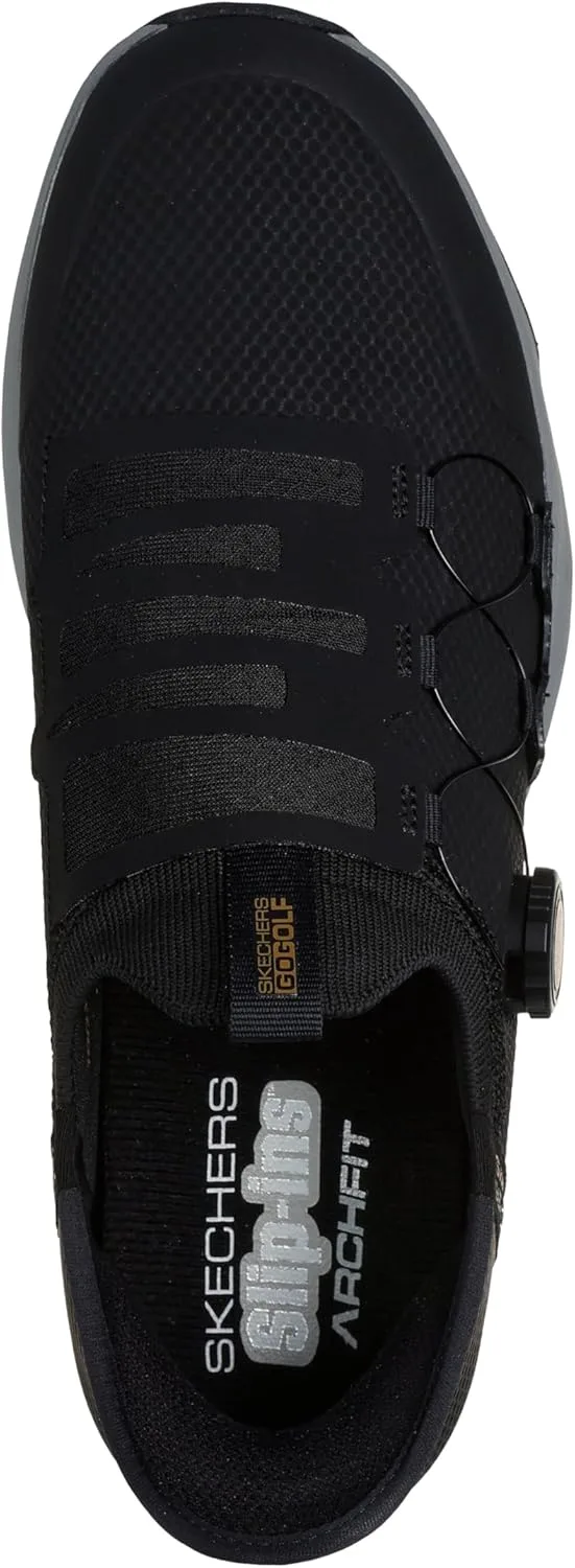 Мужские слипоны Skechers Hands-Free Go Golf Elite Vortex, черный/серый — фото 3