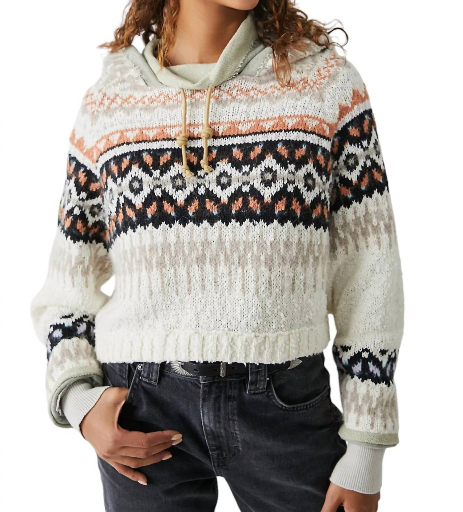 

Толстовка с капюшоном Inverness в цвете Oatmeal Spice Combo Free People