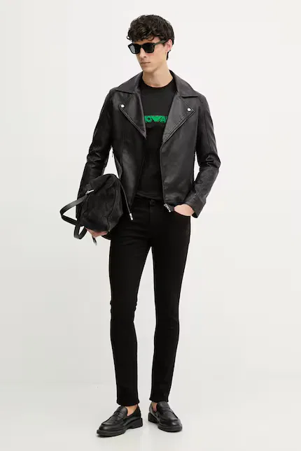 Футболка из лиоцелла T-shirt Emporio Armani, черный — фото 2