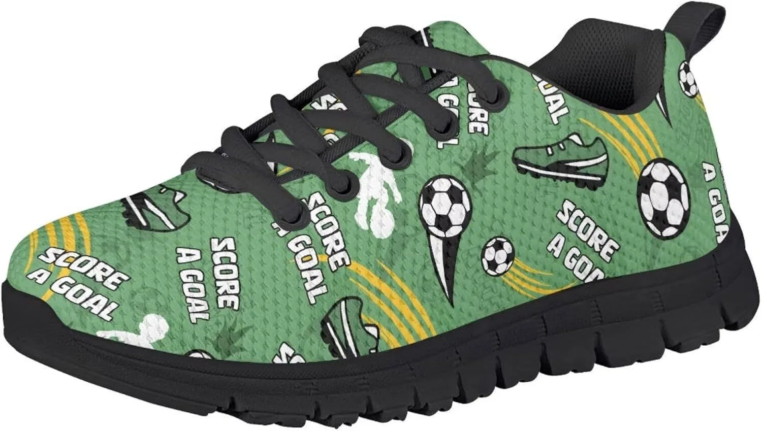 Кроссовки для мальчиков и девочек Pointodoor, цвет Soccer-green — фото 4