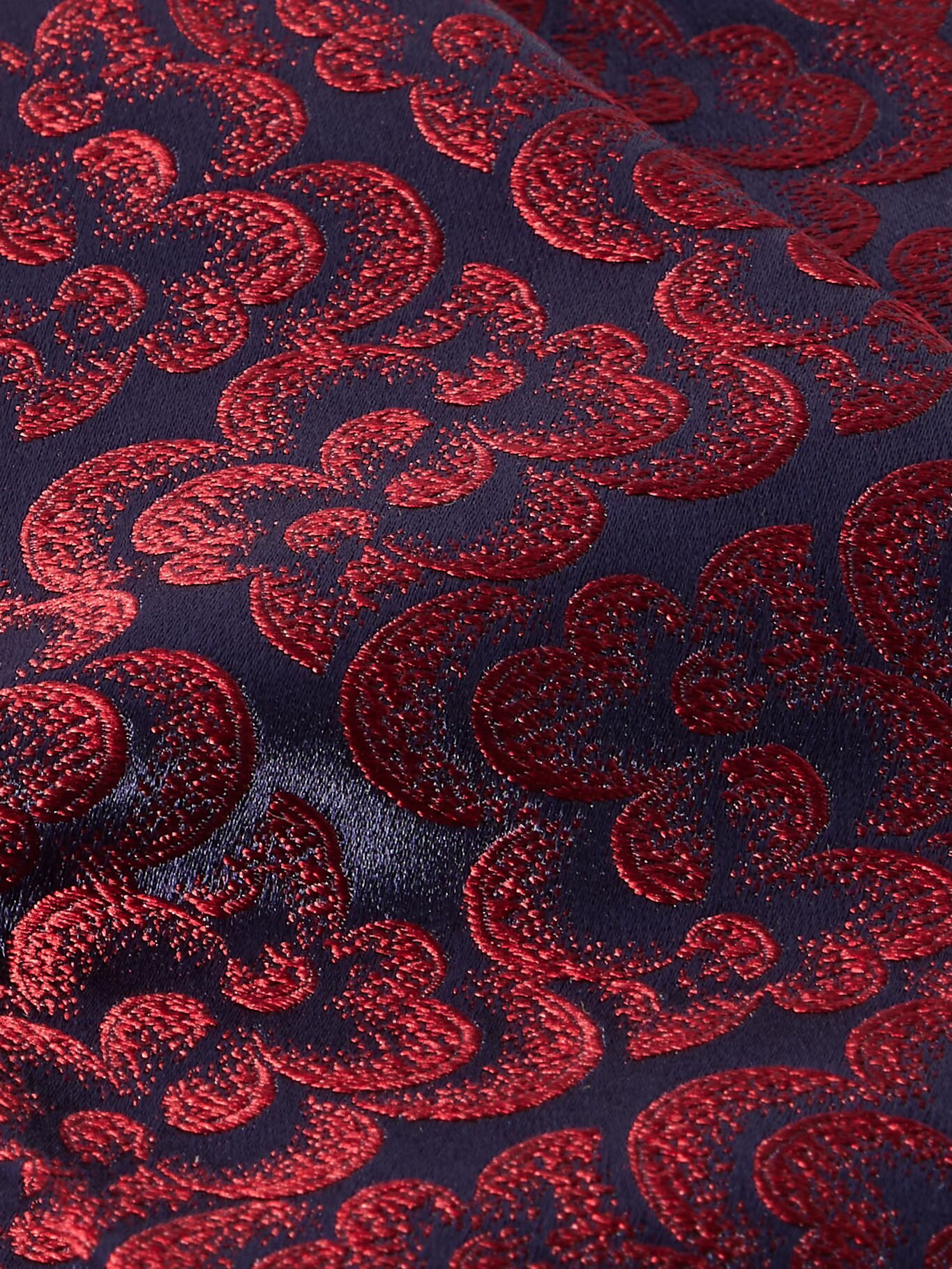 

Галстук из шелка с цветочным жаккардовым узором, 8,5 см CHARVET, красный