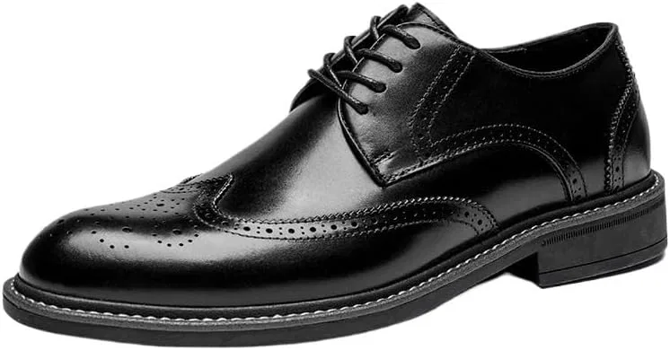 Оксфорды из натуральной кожи с резьбой Black DHFIRUFSHLO