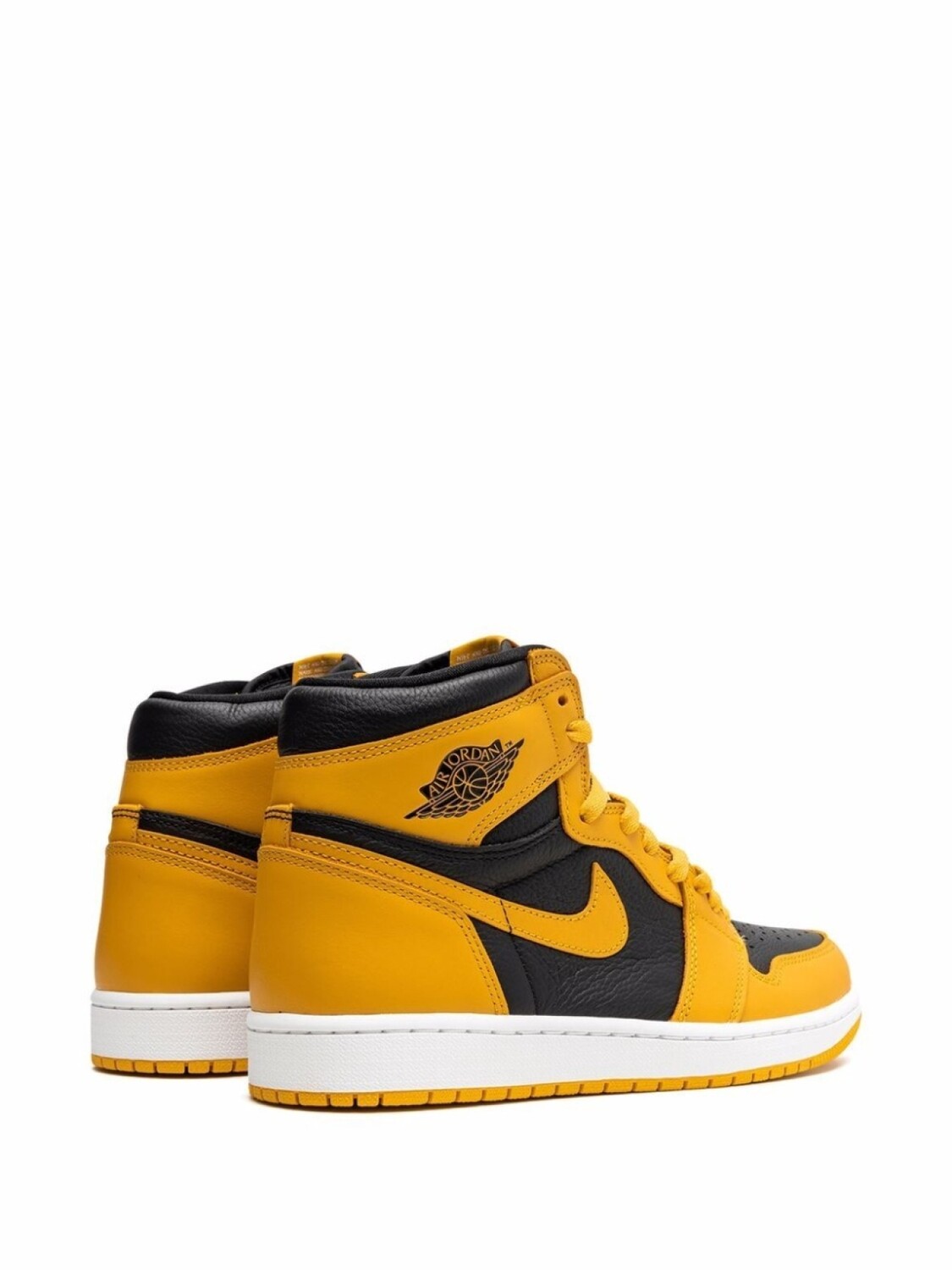 Кроссовки Air 1 High OG Pollen Jordan, желтый — фото 3