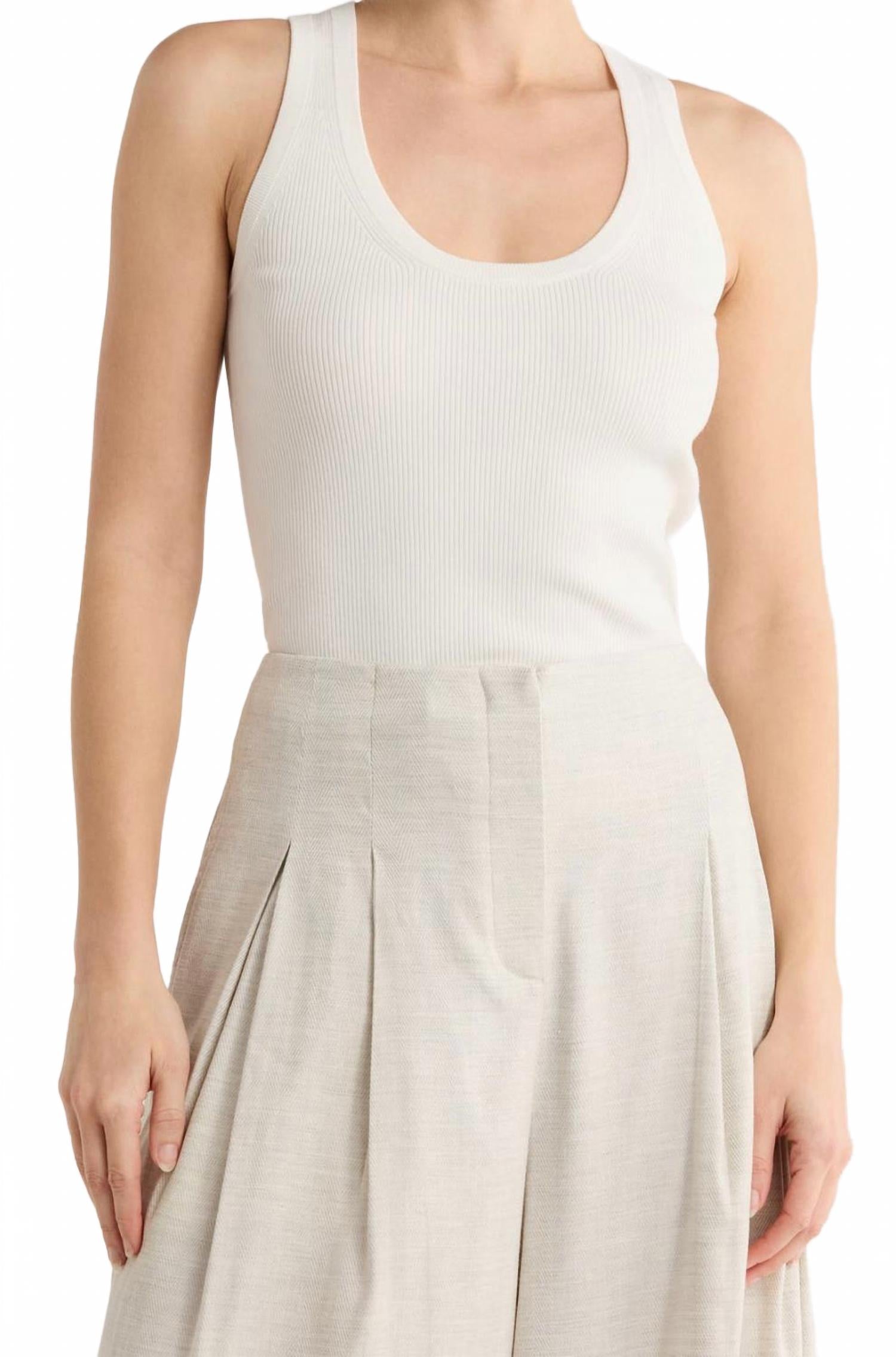 

TWP Вязаная майка цвета слоновой кости